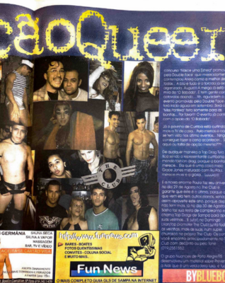 Na décima página da 11ª edição do Babado, publicada em 1997, é possível ler a continuição da coluna Ferveção Queer, que conta com diversas fotos de leitores do jornal nas festas cobertas pela publicação.