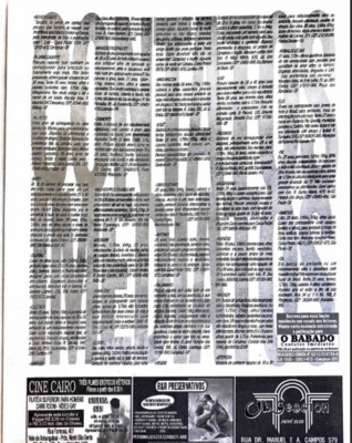 Na oitava página da 11ª edição do Babado, publicada em 1997, é possível encontrar a continuição da coluna Contatos Imediatos, juntamente a outros anúncios de cinema, saunas e boates.